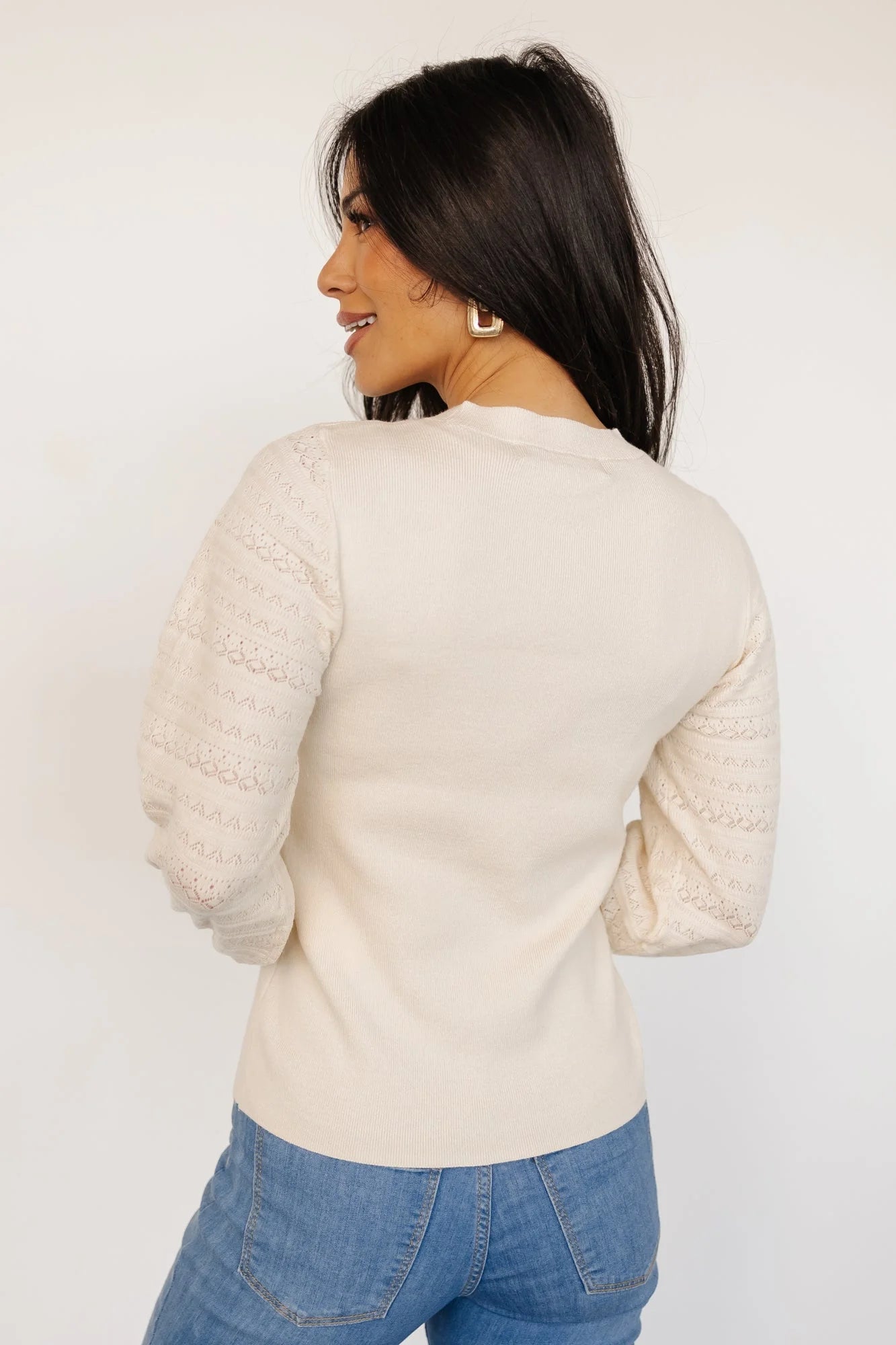 Jens Sweater Top | Cream