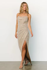 Melania Sequin Gown | Natural
