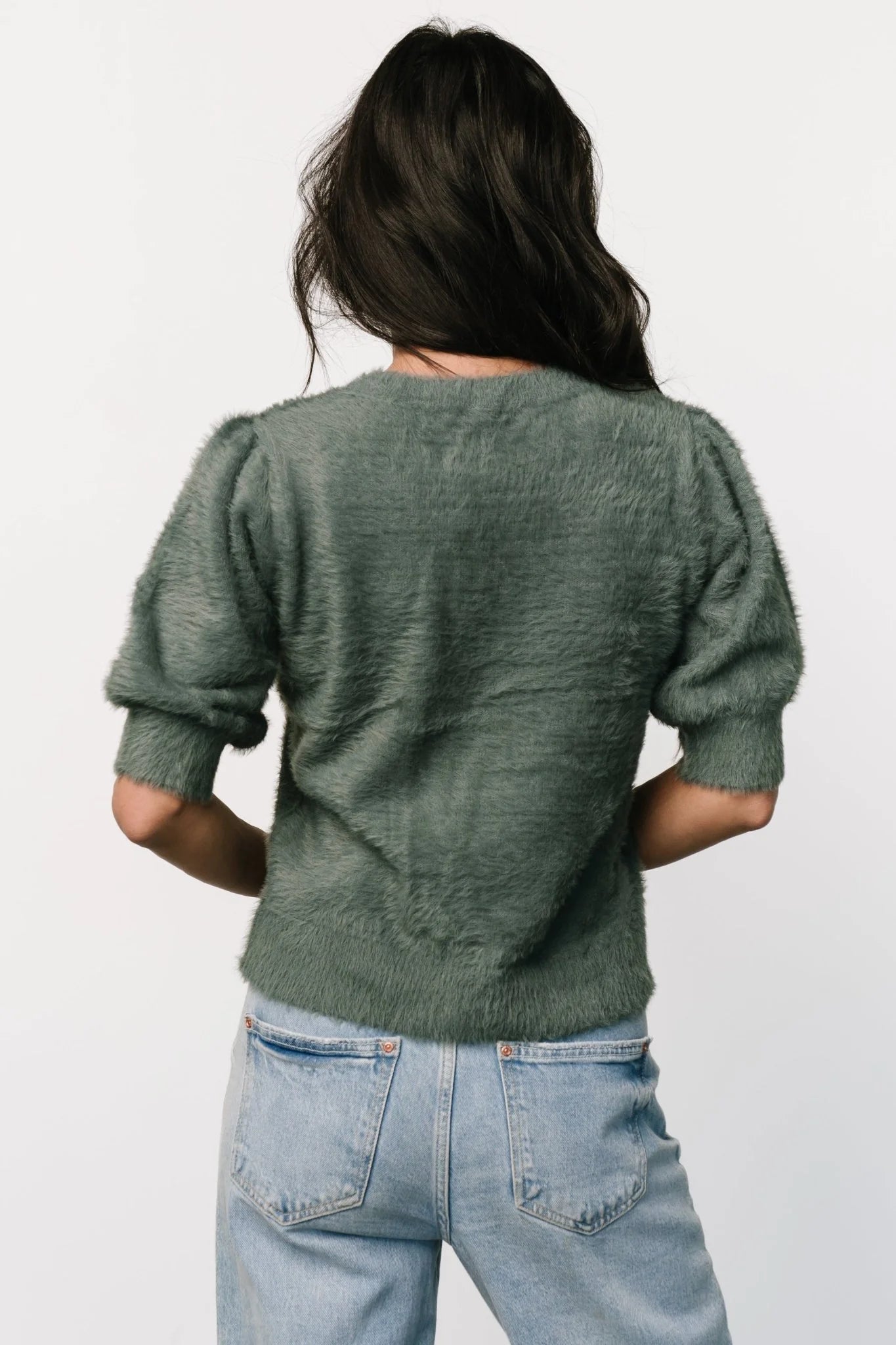Vail Sweater Top | Winter Green
