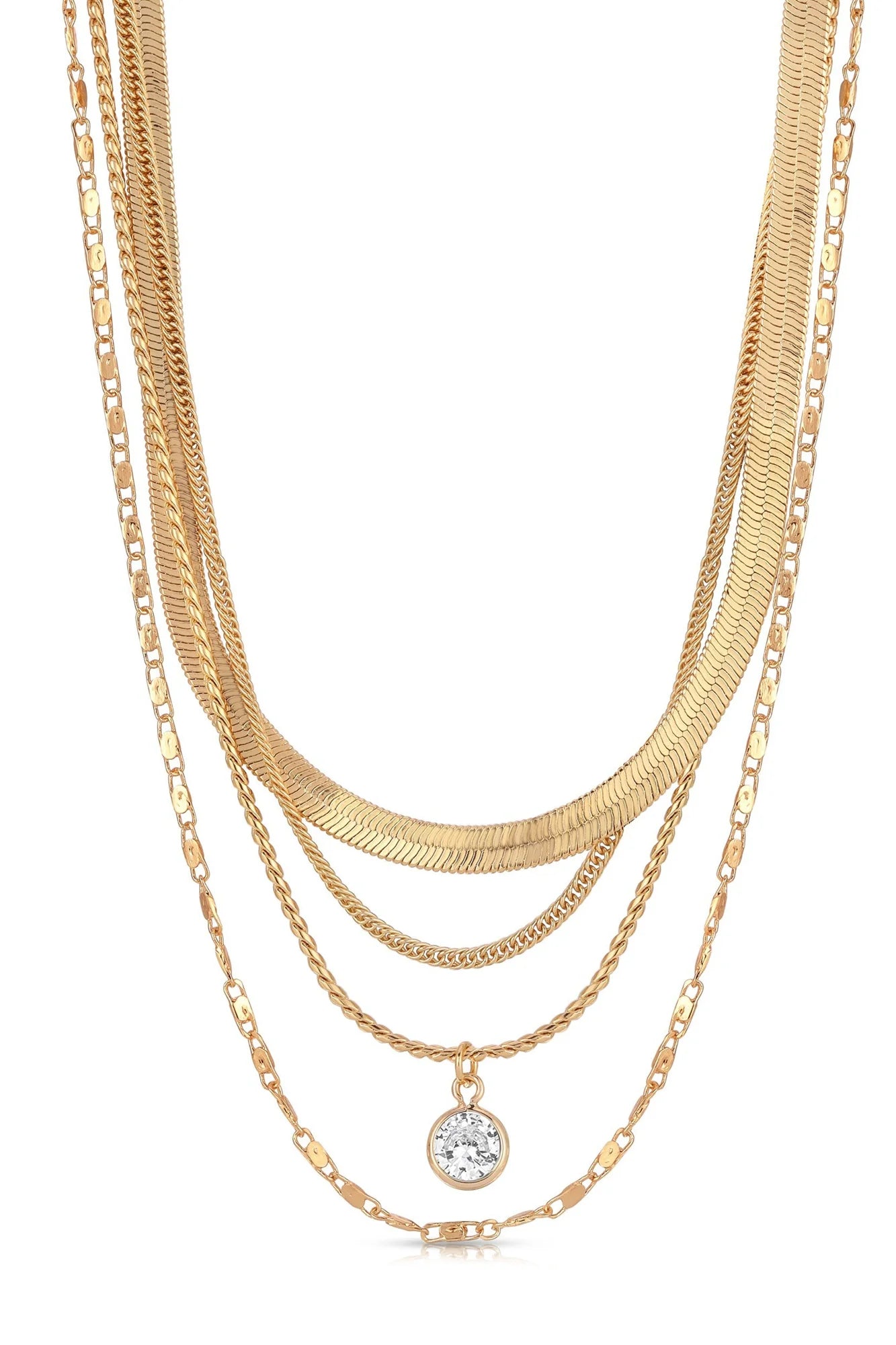 All the Chains Layered Necklace