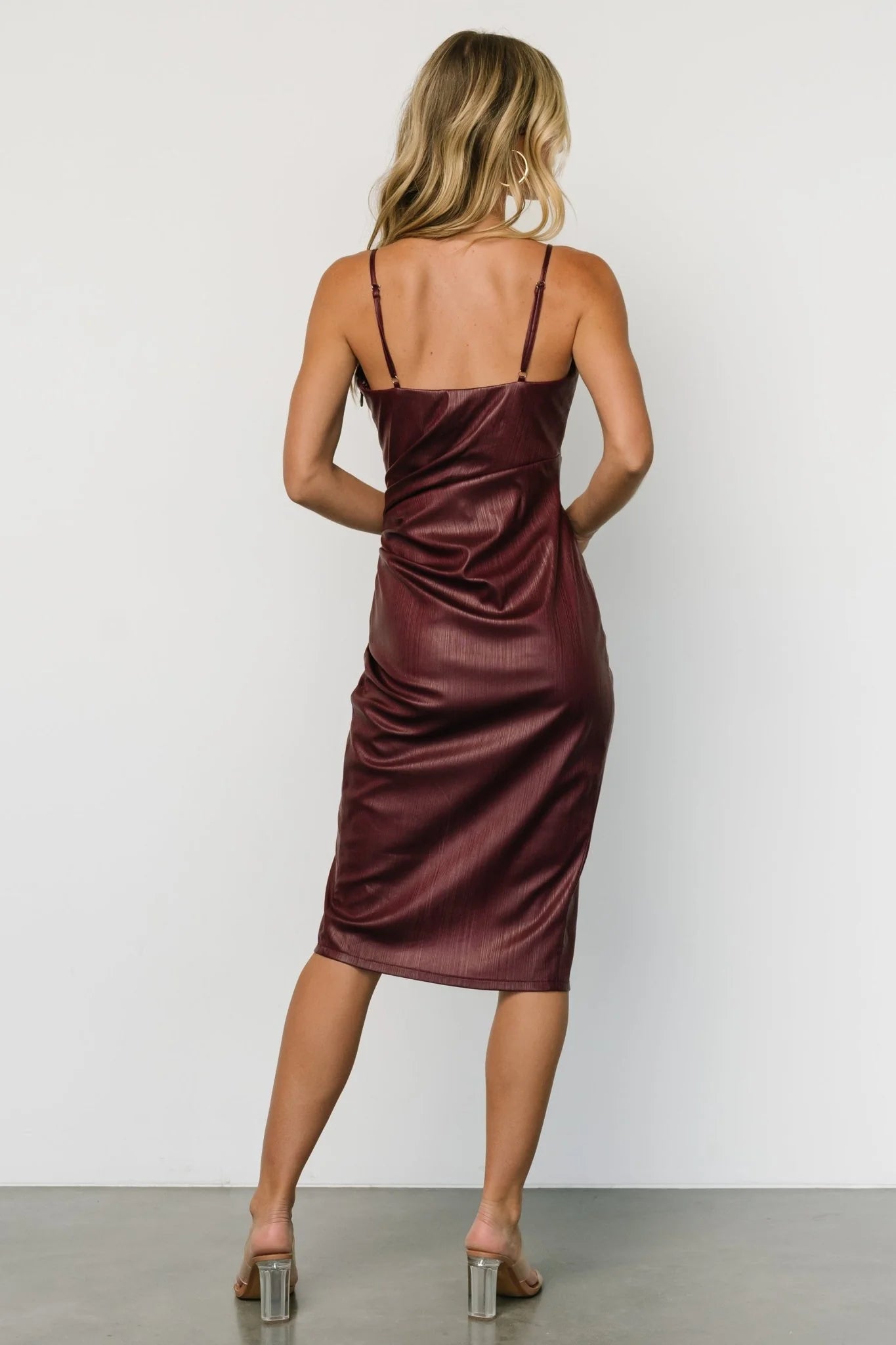 Whitney Midi Dress | Deep Mulberry