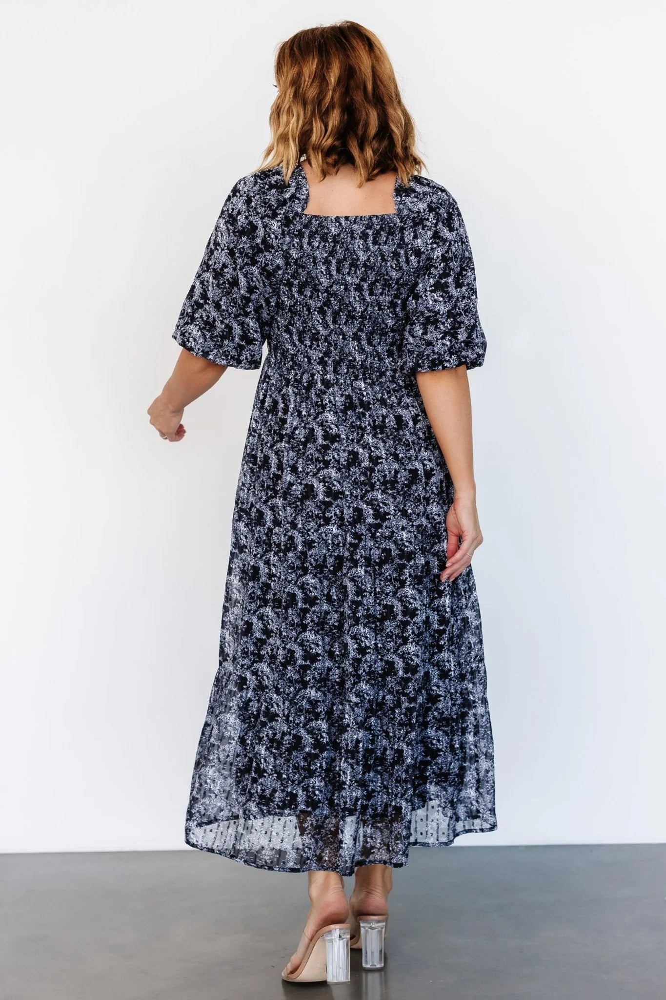 Tulsa Smocked Dress | Black + White