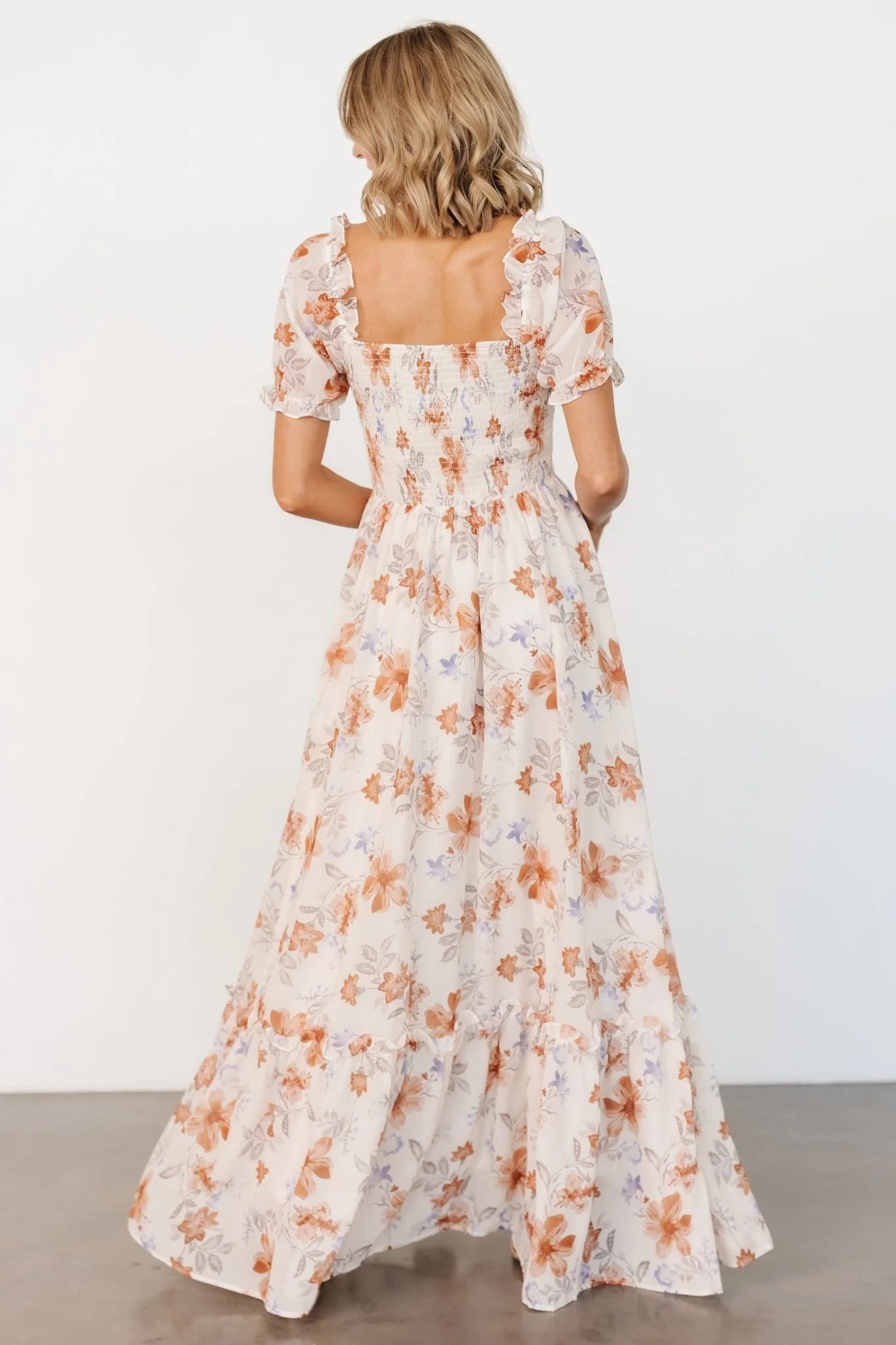 Aberdeen Sweetheart Maxi Dress | Cream Floral