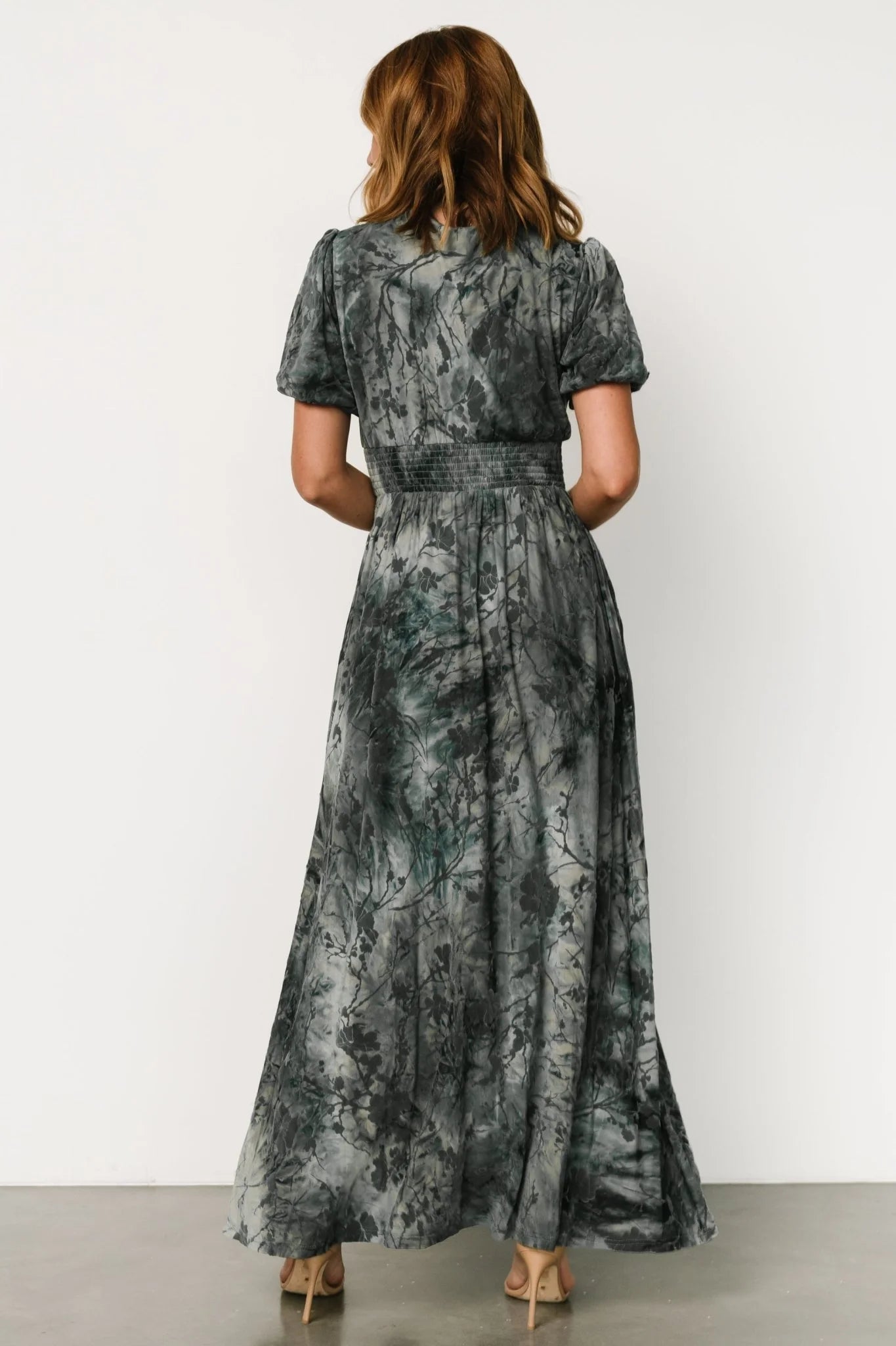 Leslie Velvet Maxi Dress | Slate Blue