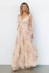 Layla Tulle Maxi Dress | Romantic Floral