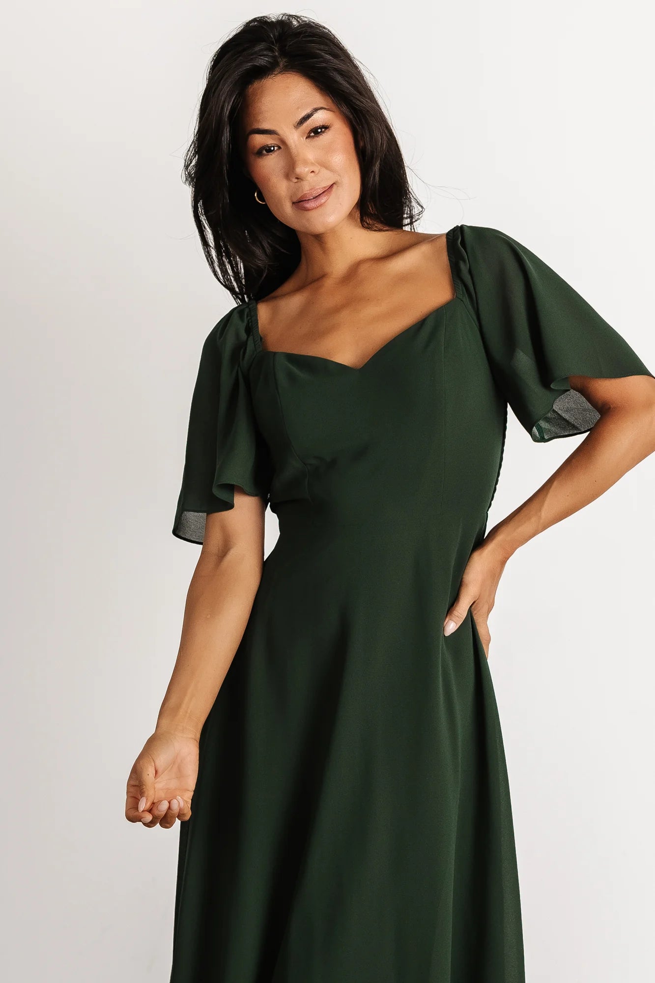 Fabric Swatch - Colette Chiffon | Evergreen