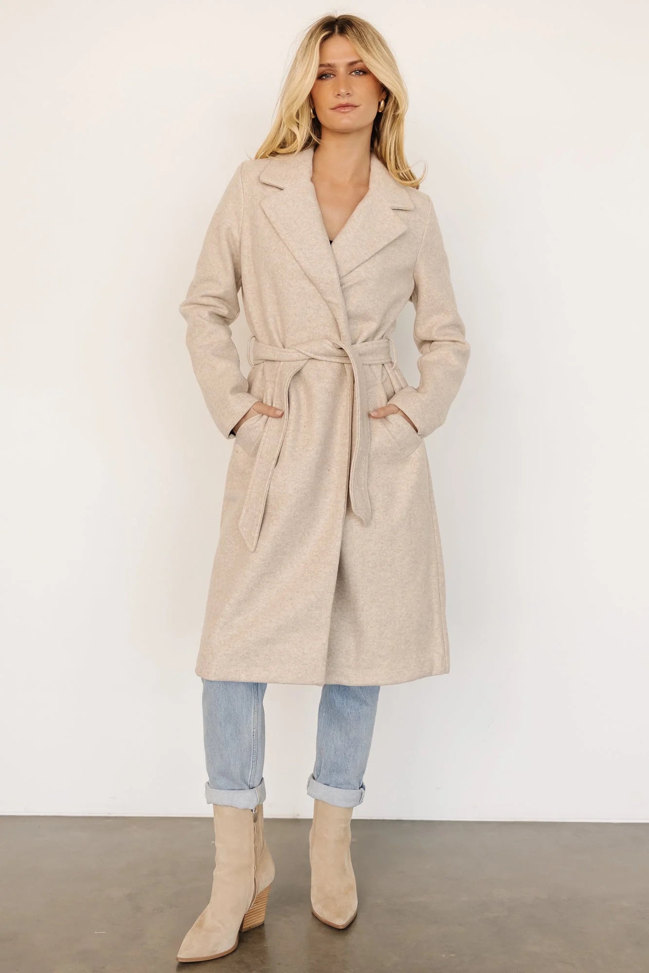 Valdez Long Coat | Oatmeal