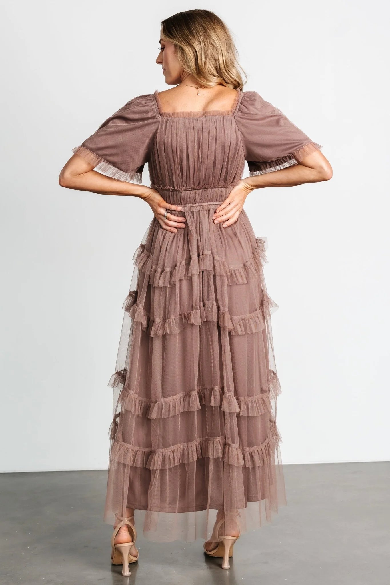Magdalena Tulle Maxi Dress | Mink