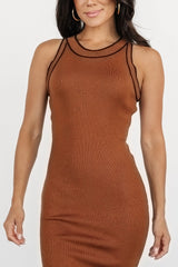 Tove Knit Tank Midi Dress | Copper