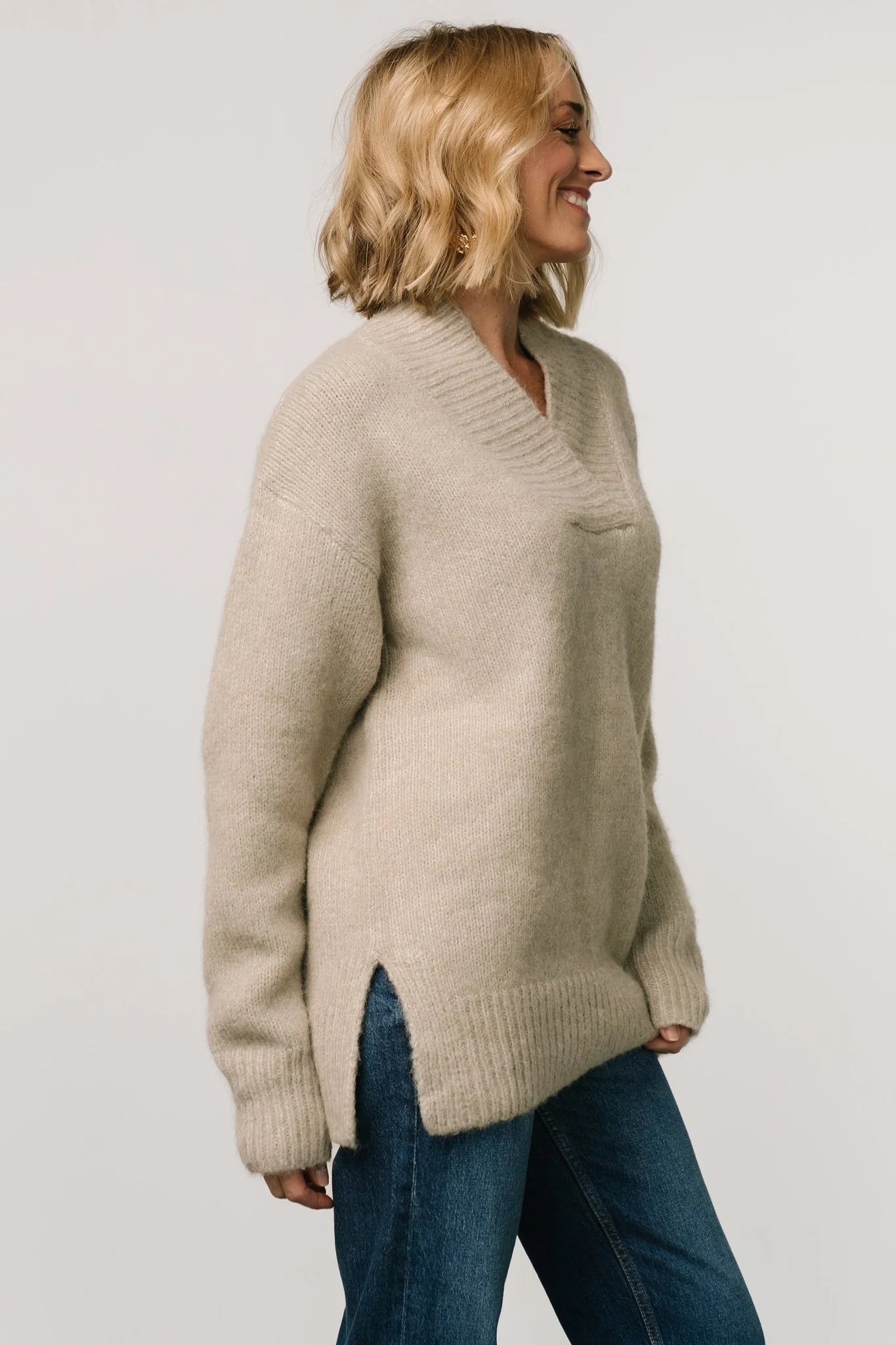 Calgary Oversized Sweater | Oatmeal