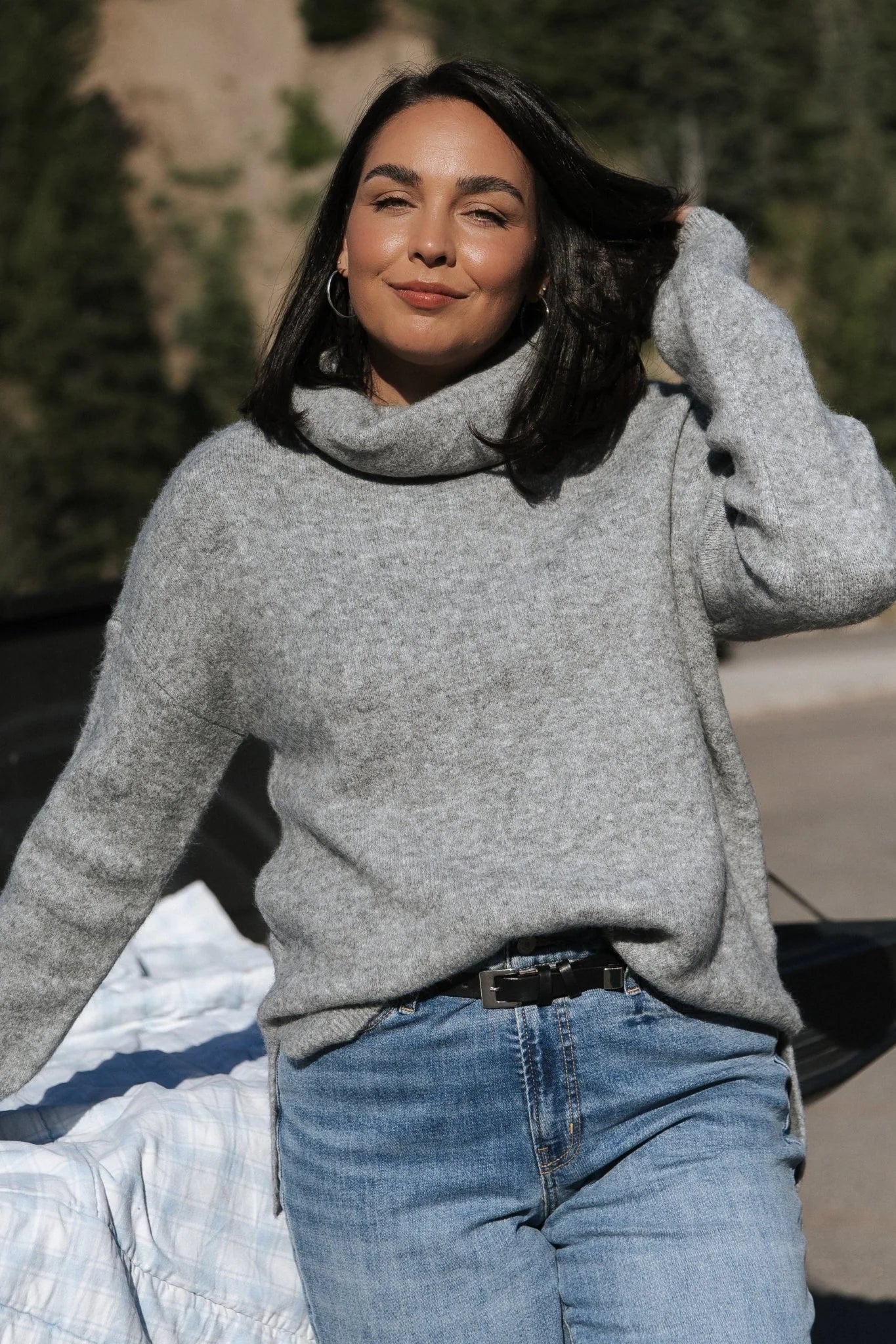 Lyon Turtleneck Sweater | Gray