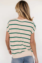 Ada Dolman Top | Natural + Green