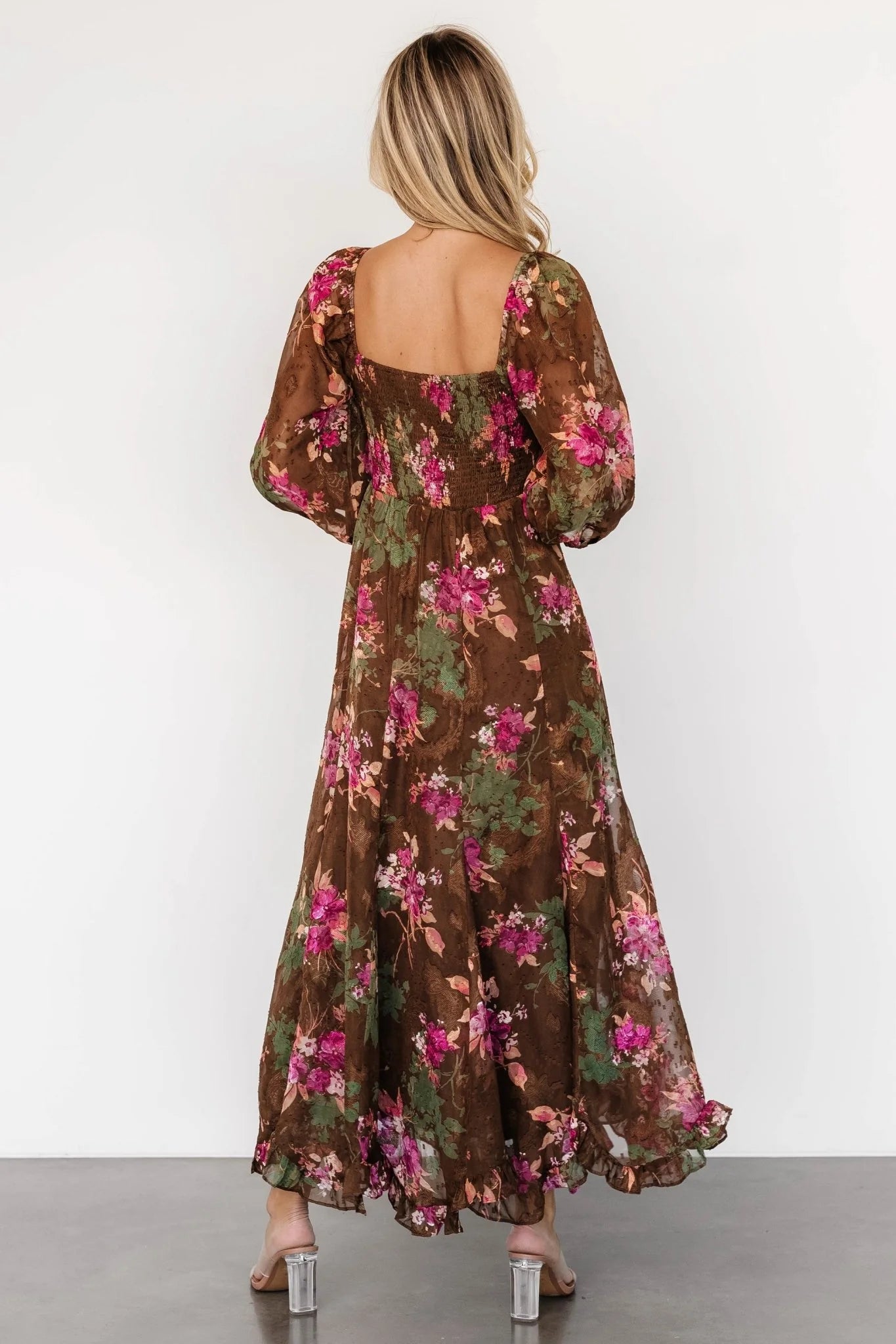 Estefania Maxi Dress | Brown Floral