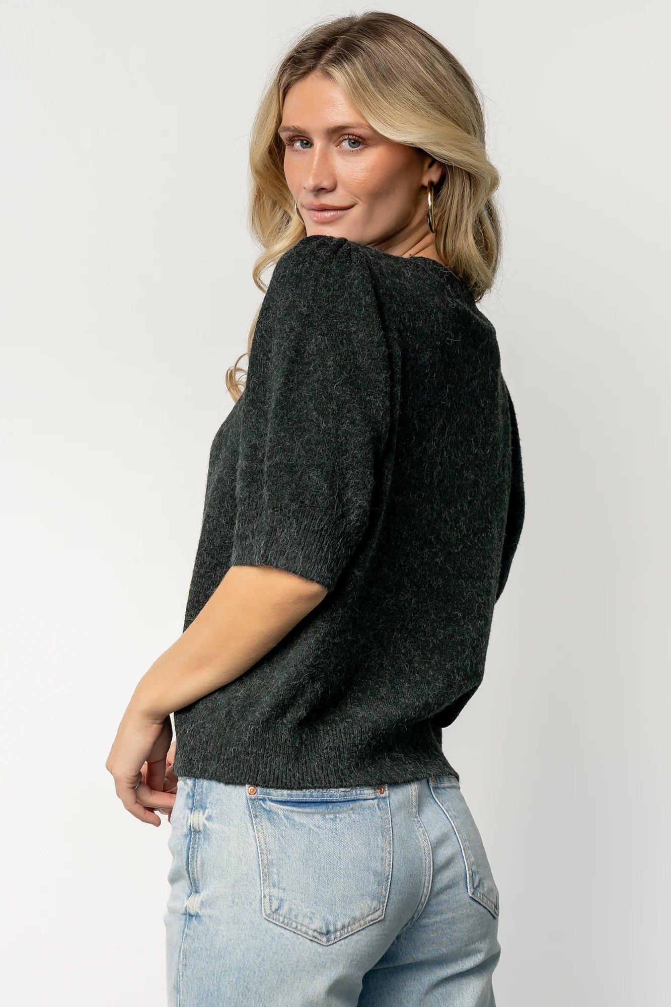 Keira Sweater Top | Dark Green