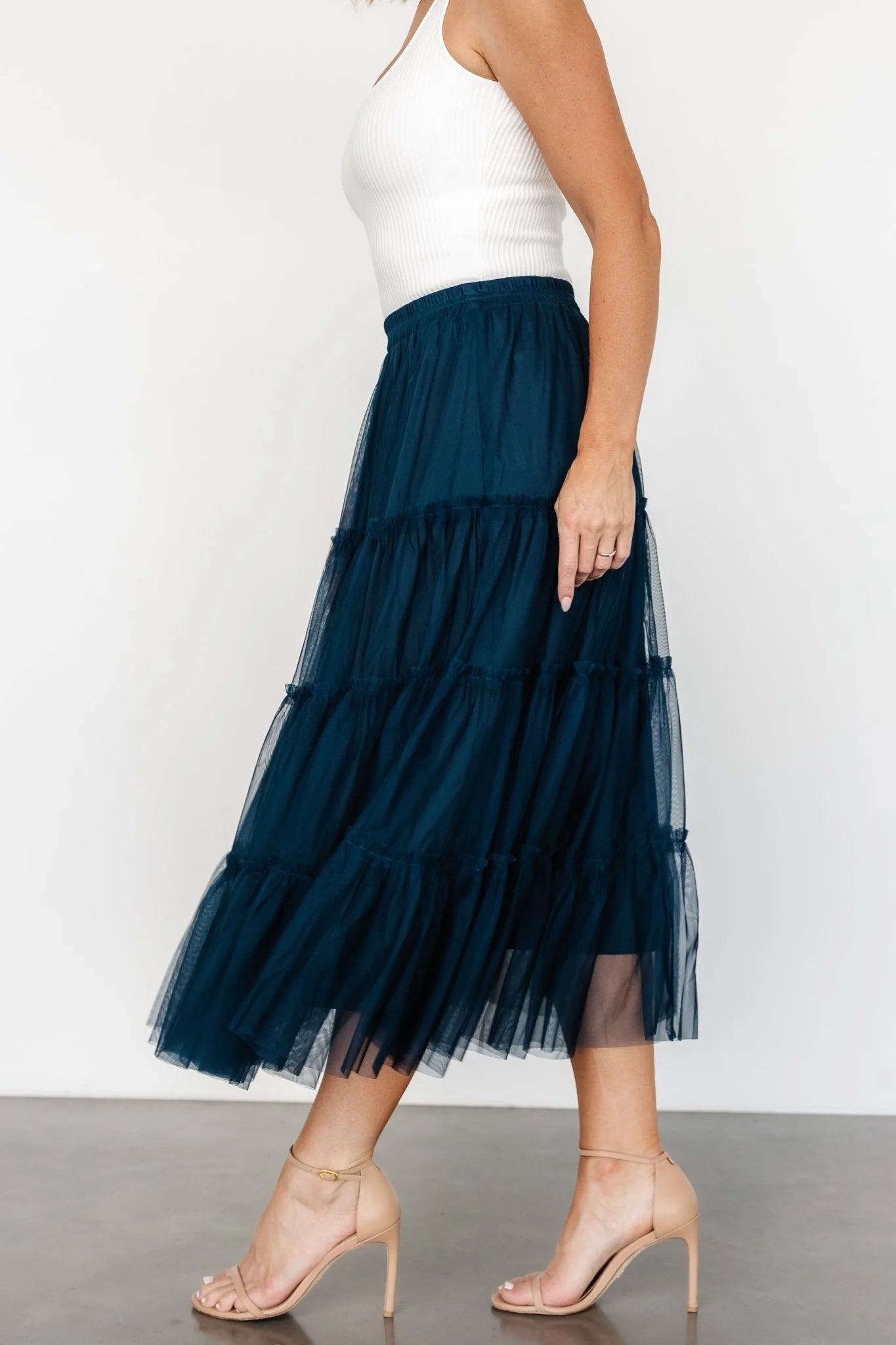 Galena Tulle Skirt | Deep Topaz