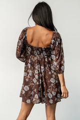 Amalia Romper | Brown Multi Floral