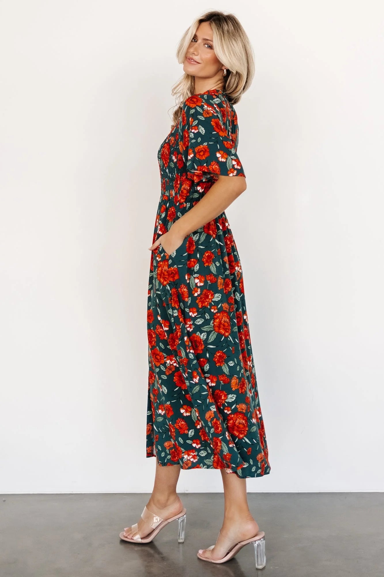 Botega Midi Dress | Jade Multi Floral
