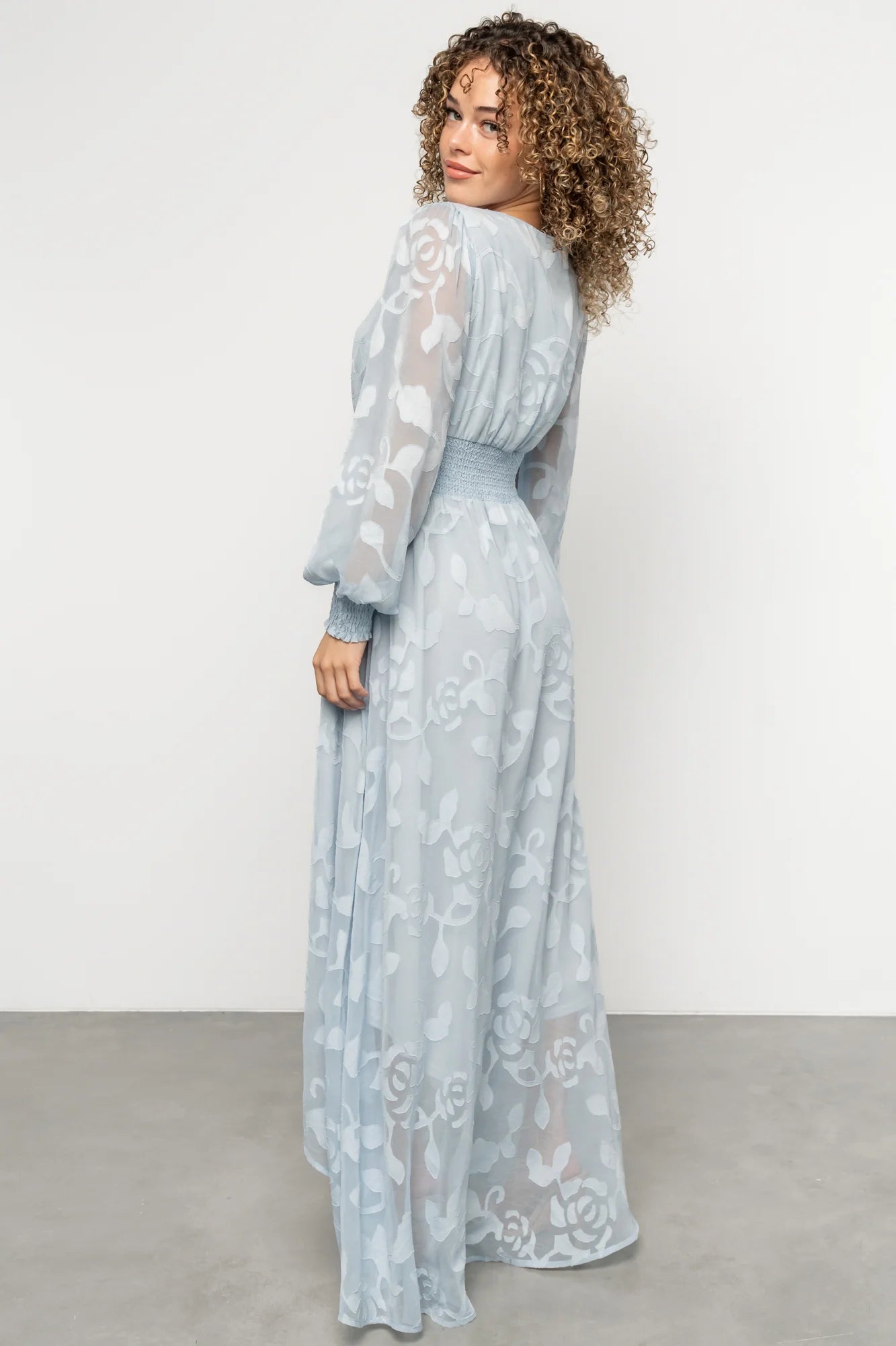 Daniella High Low Maxi Dress | Light Blue