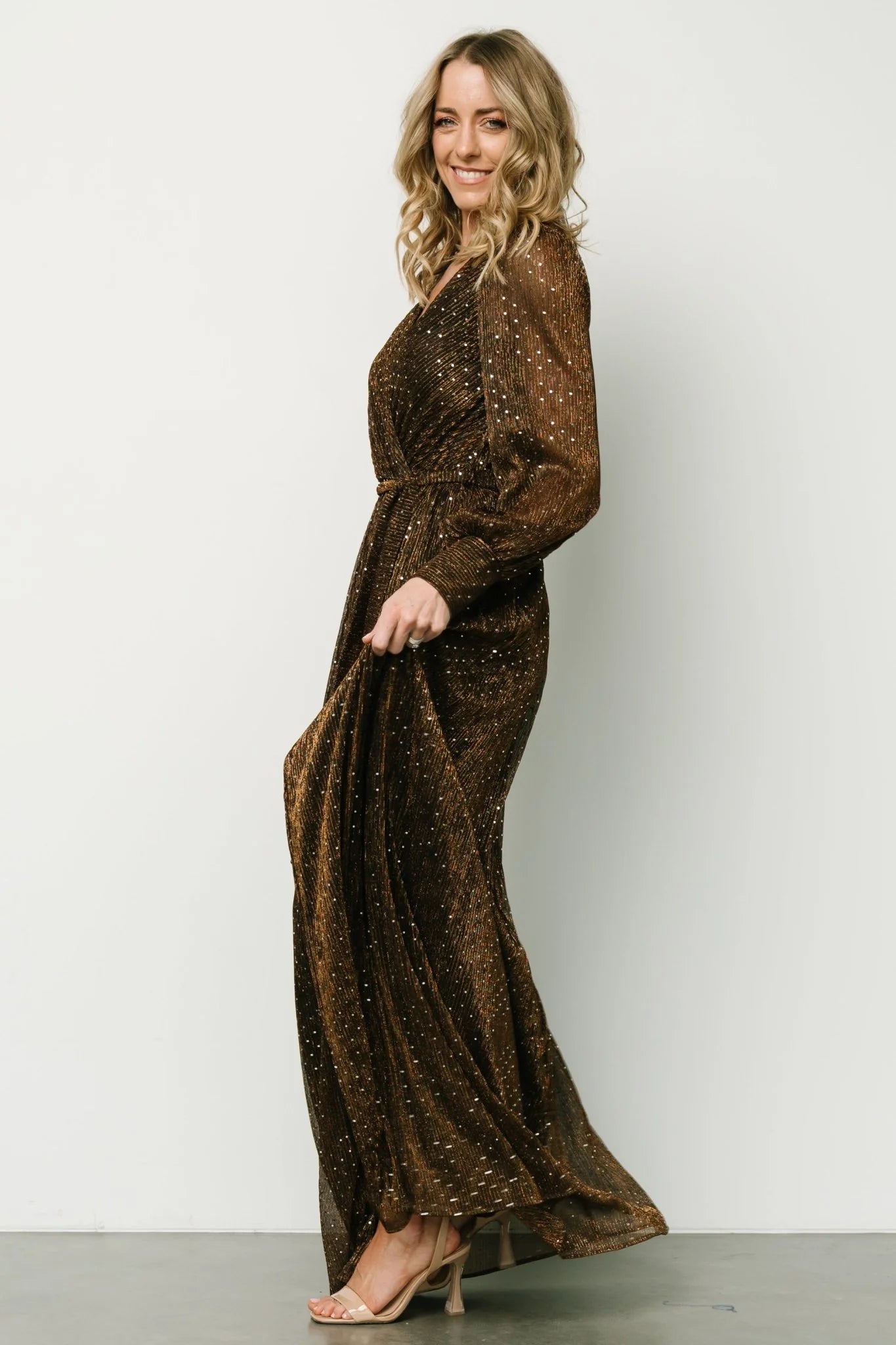 Abigail Sparkle Gown | Bronze