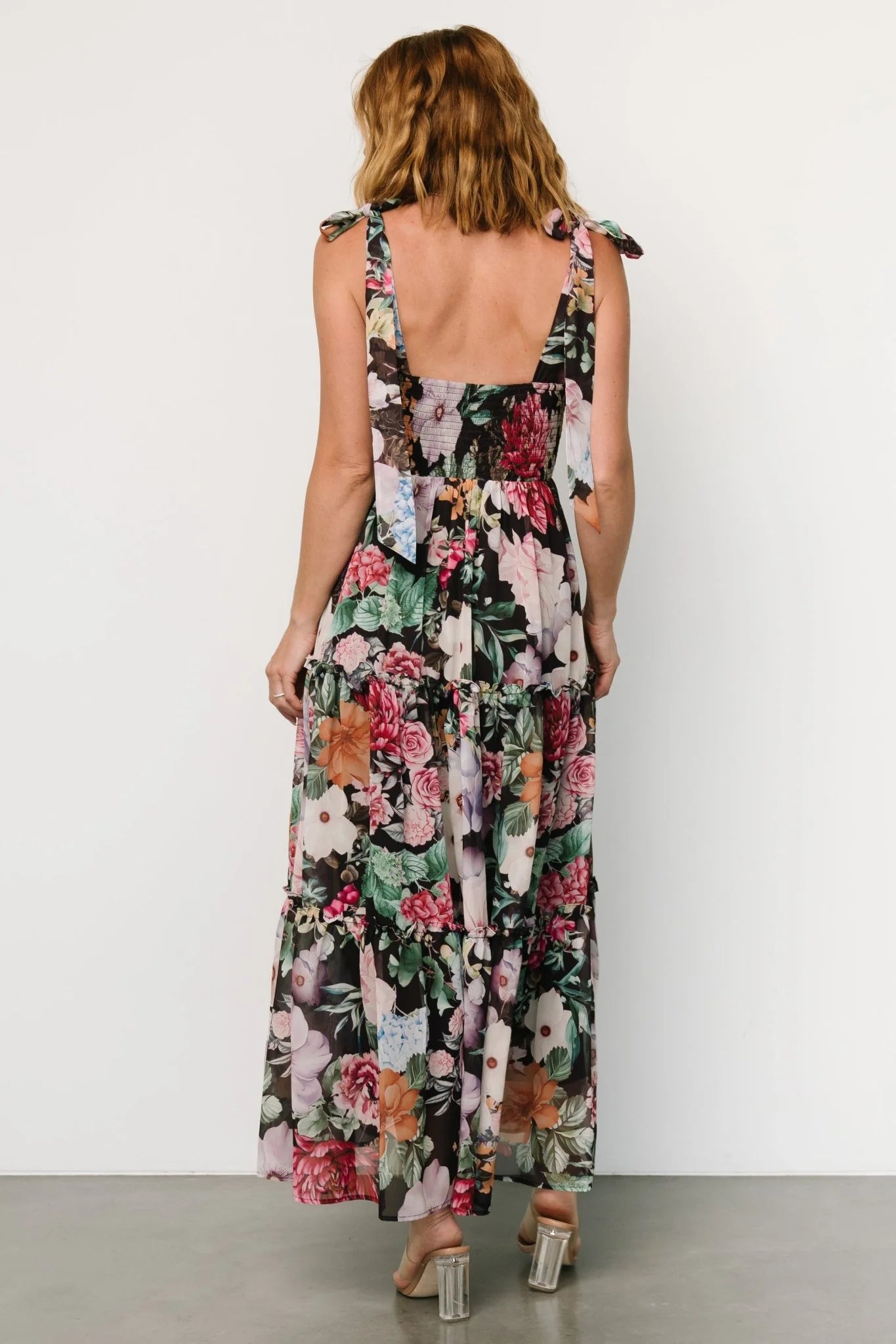 Anita Maxi Dress | Black Multi Floral