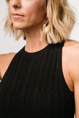 Nalani Knit Tank Dress | Black