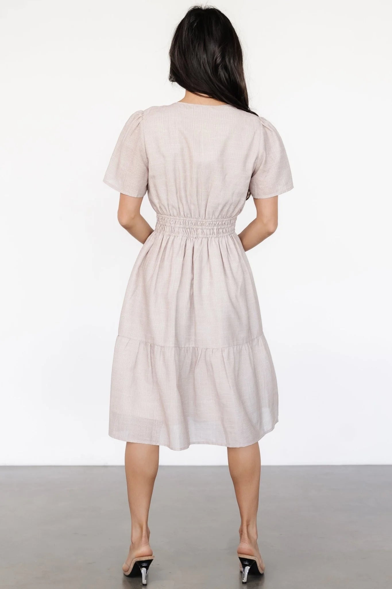 Dita Short Dress | Natural