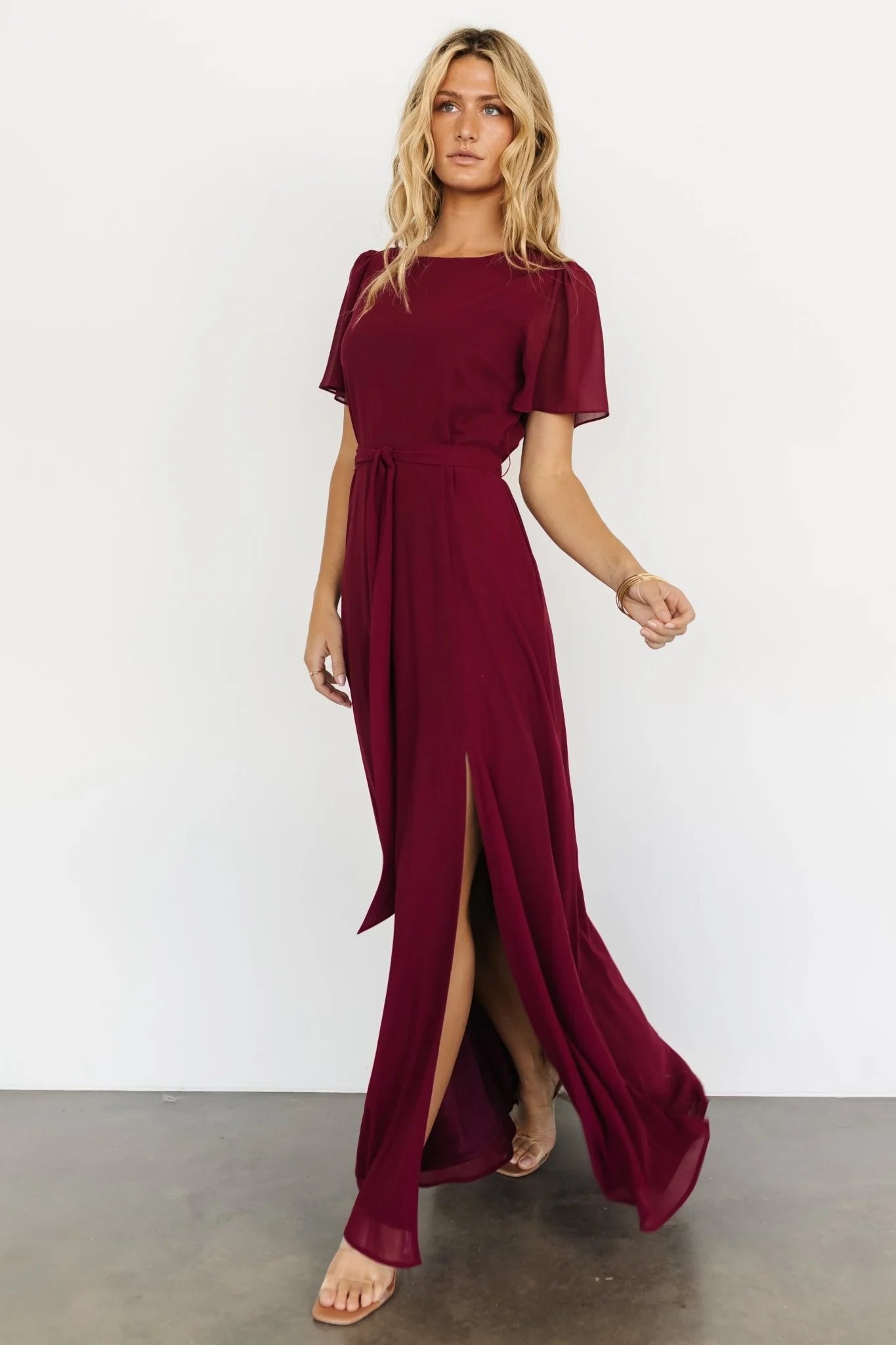 Naomi Short Sleeve Maxi Dress | Mulberry