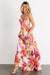 Charmaine Maxi Dress | Pink + Red Floral
