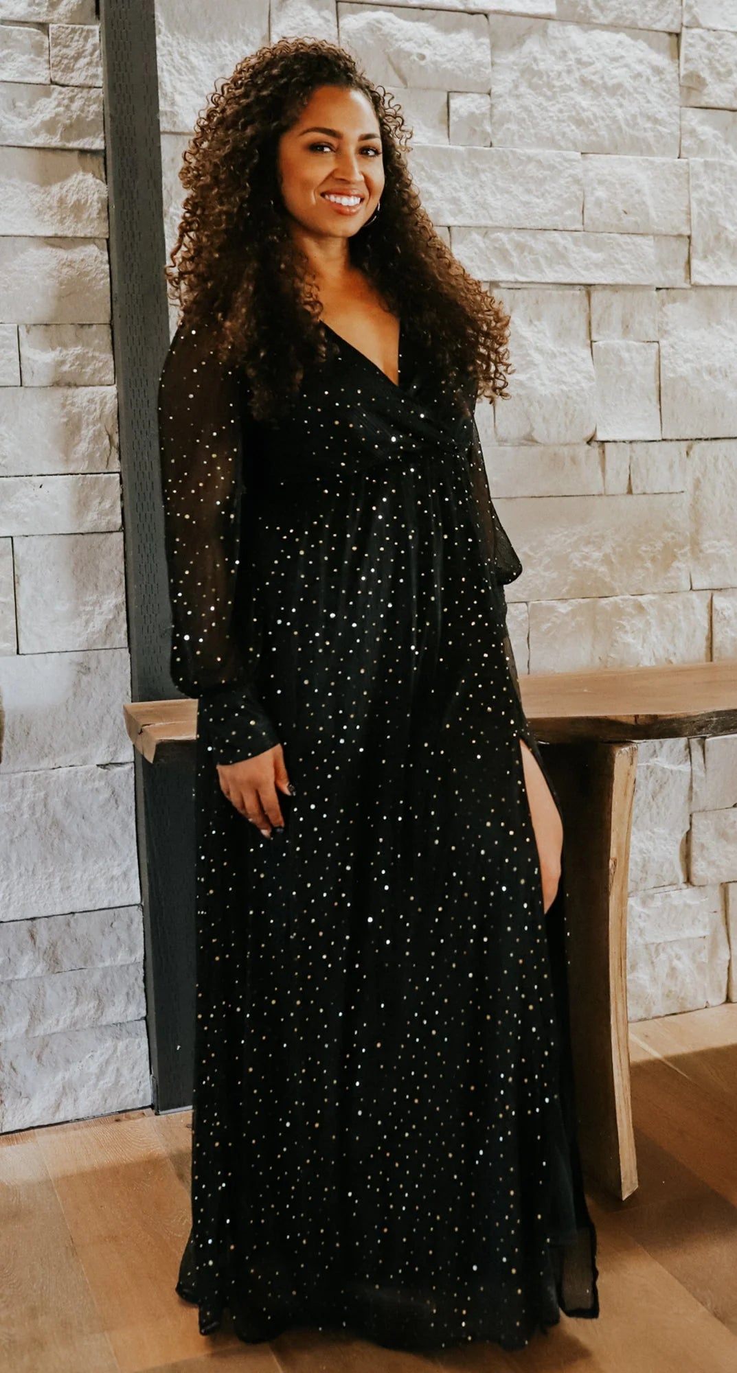 Fabric Swatch - Abigail Sparkle | Black