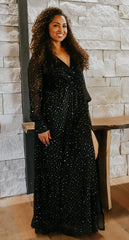 Fabric Swatch - Abigail Sparkle | Black