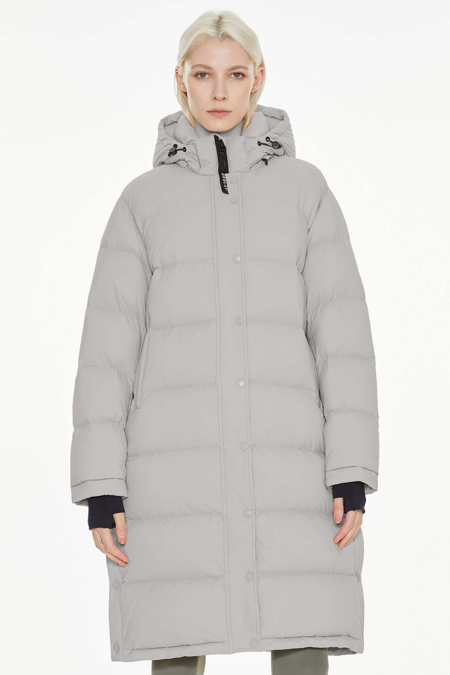 Aurora Long Detachable Hooded Down Jacket