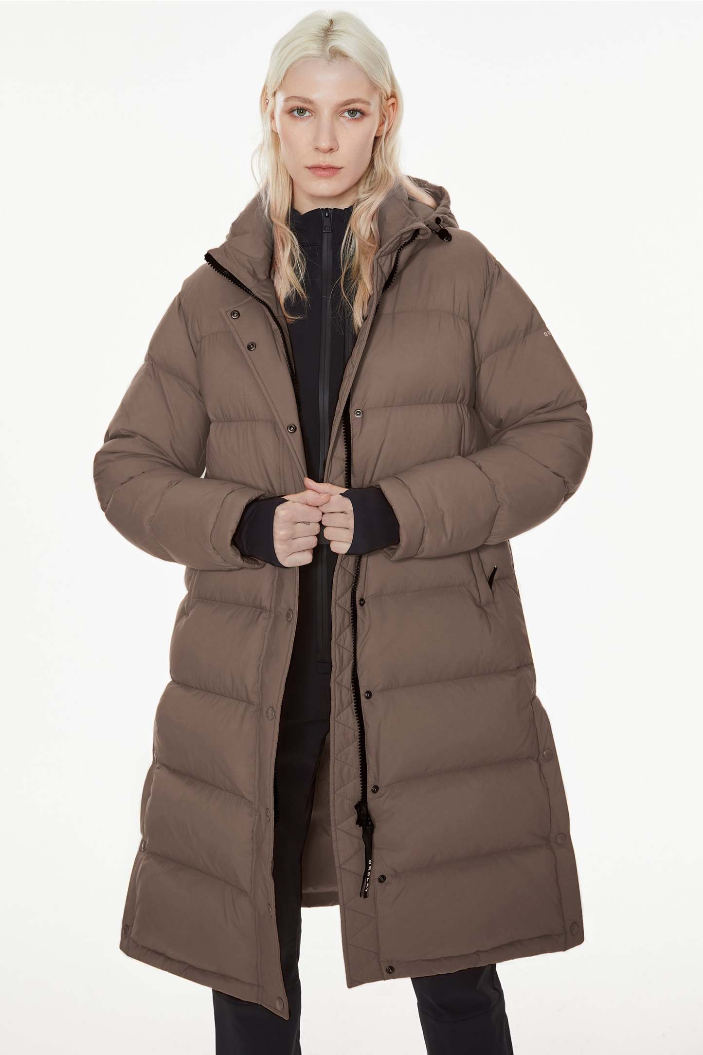 Aurora Long Detachable Hooded Down Jacket
