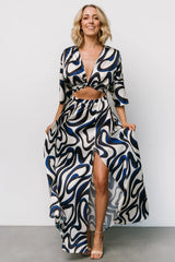 Stella Maxi Dress | Ivory Multi Print