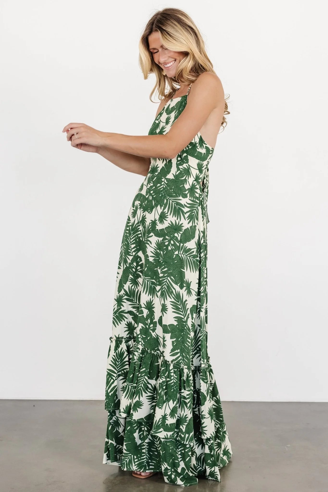 Indio Maxi Dress | Green Print
