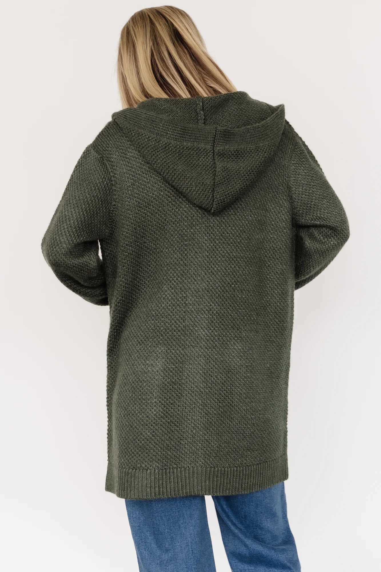 Katrine Hooded Cardigan | Green