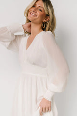 Olivia Maxi Dress | White