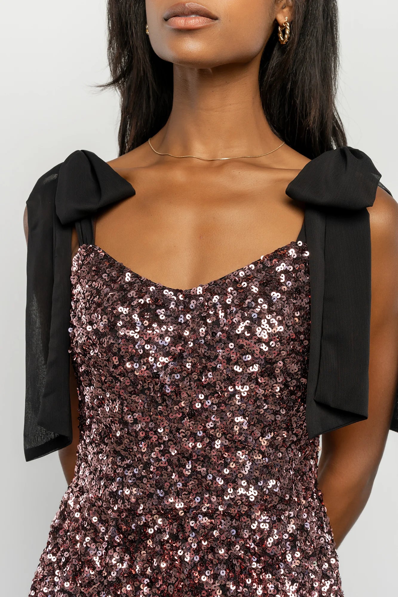 Vega Sequin Short Dress | Mauve