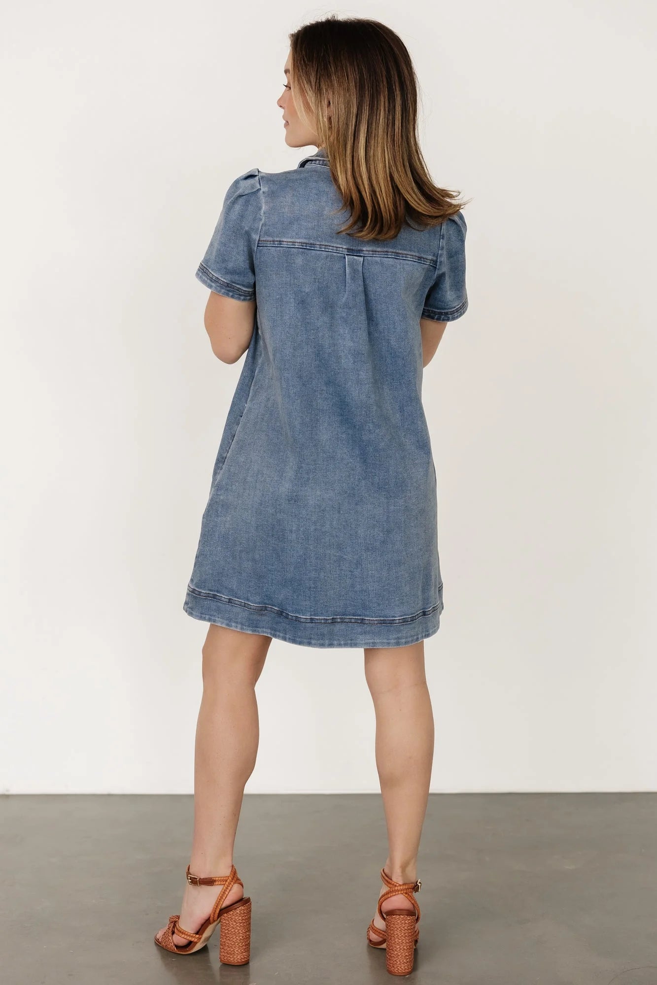 Saylor Short Dress | Denim