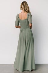 Sierra Sweetheart Maxi Dress | Eucalyptus