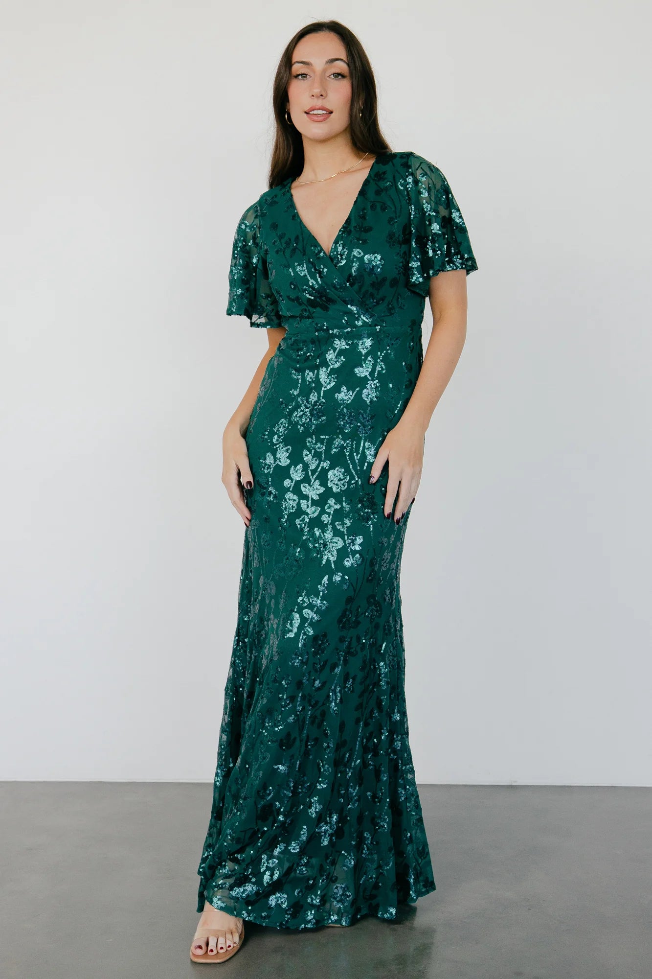 Esme Sequin Dress | Emerald