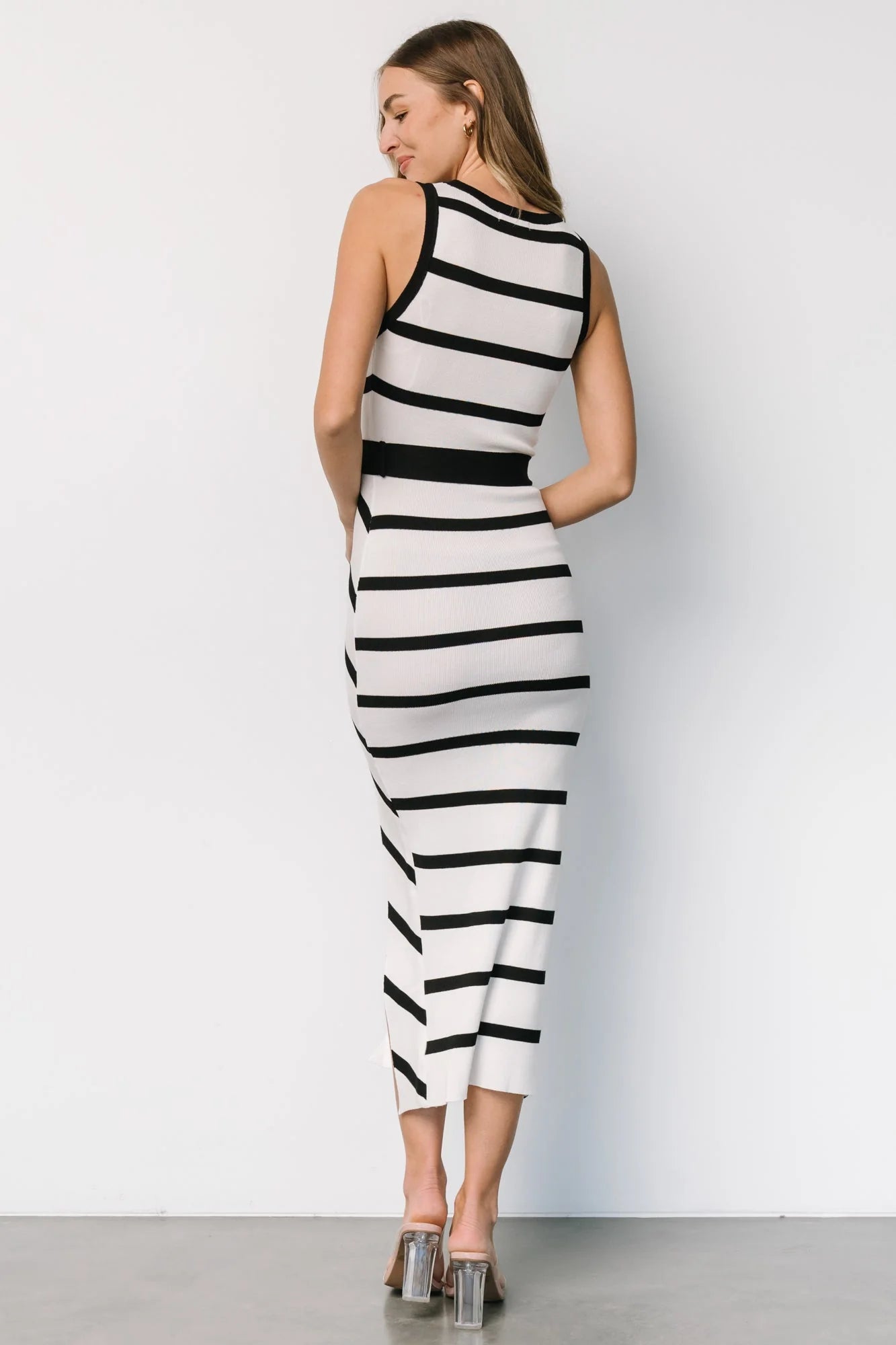 Chelsea Knit Dress | White + Black