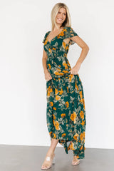 Genevive Maxi Dress | Deep Topaz Floral