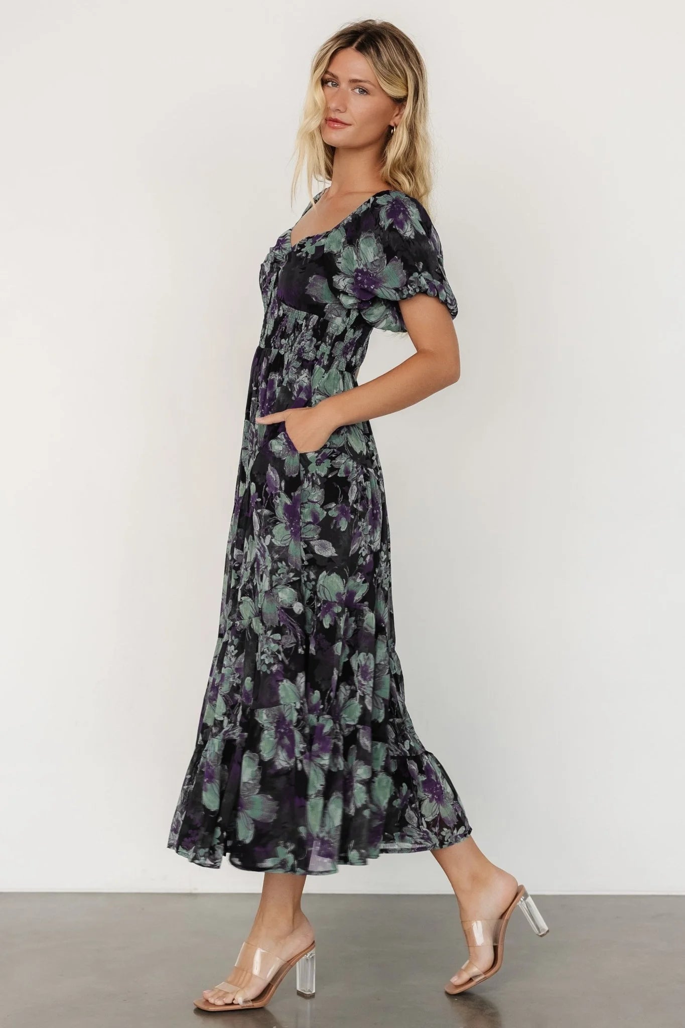 Suzy Maxi Dress | Dark Blue Multi