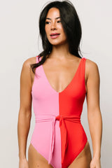 Derya One Piece | Pink + Red