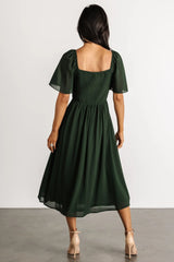 Colette Sweetheart Midi Dress | Evergreen