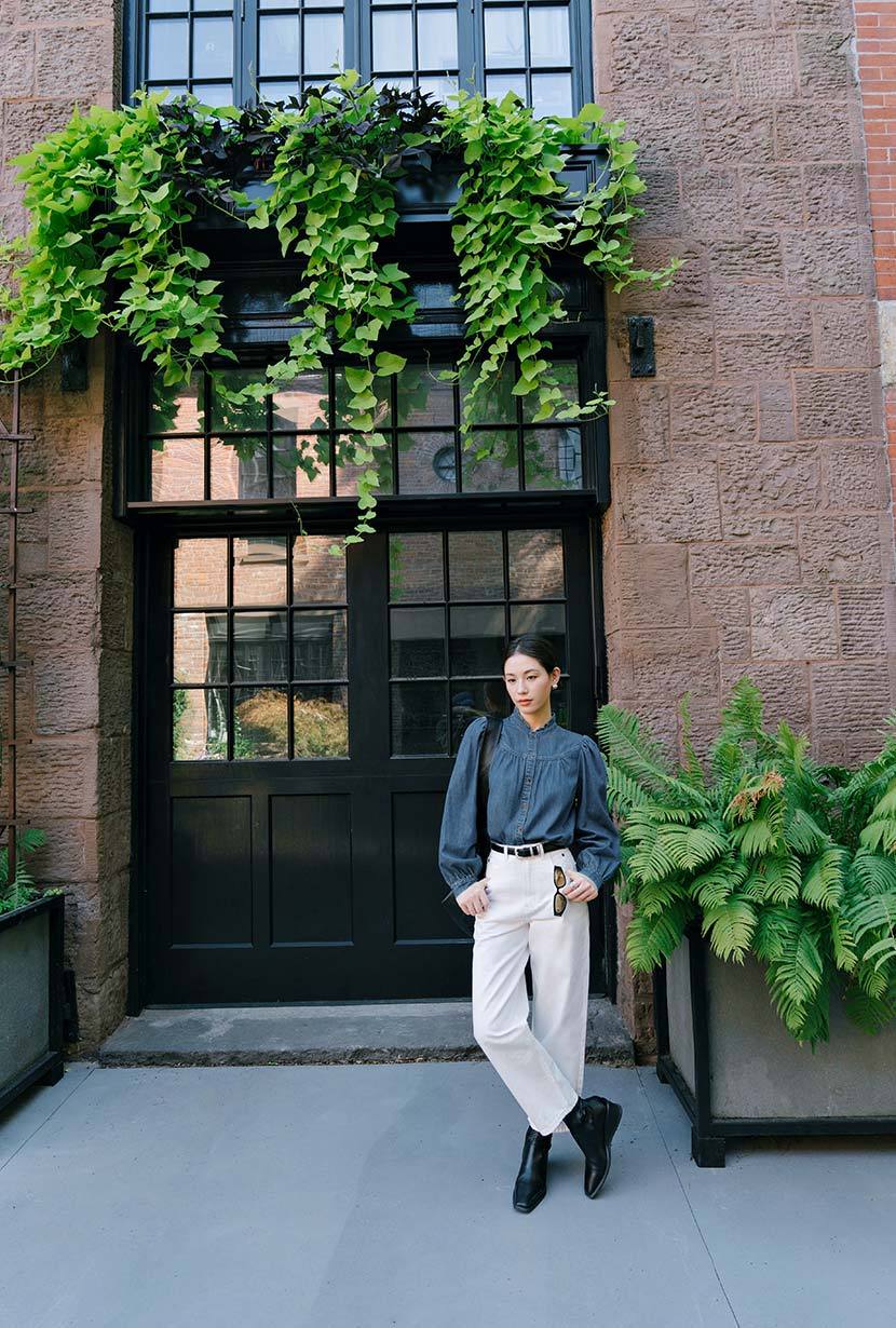 Bentley Straight Cropped Jeans - White