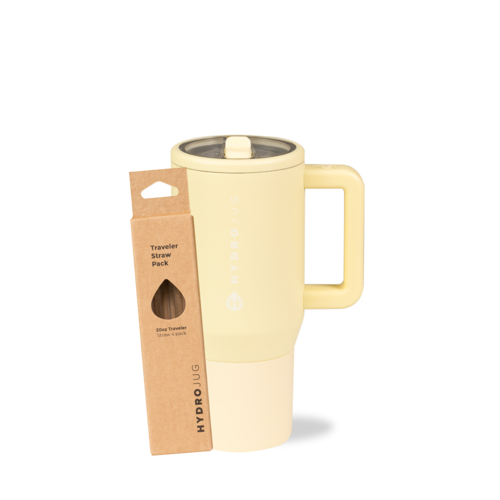 Butter Traveler 20oz + Replacement Straw Pack