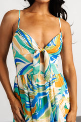 Alexis Maxi Dress | Blue Multi Print