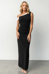 Valena Maxi Dress | Black + Ivory