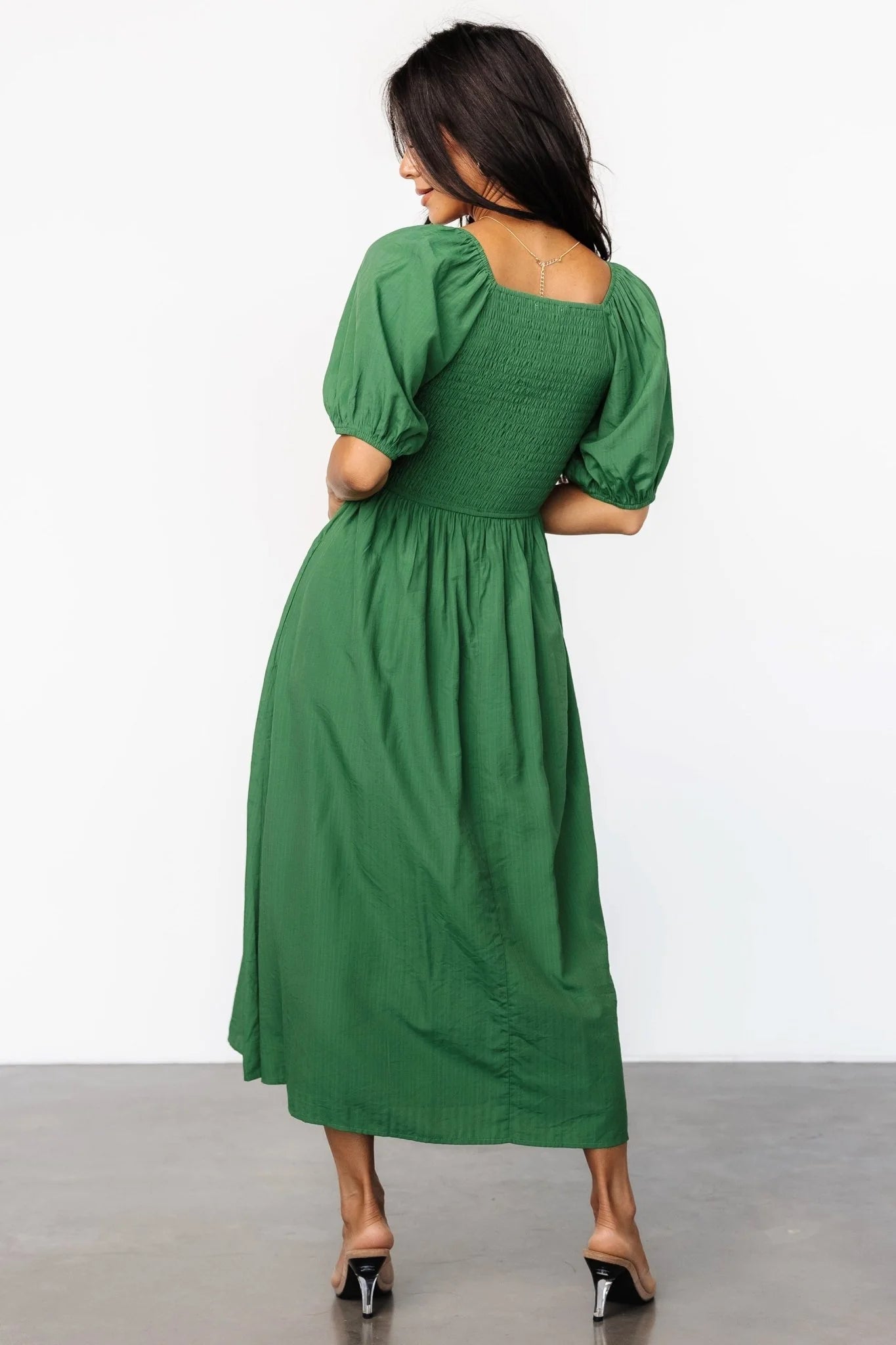 Stefania Midi Dress | Green